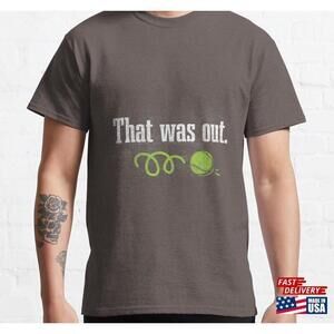 Fun Tennis Lover Graphic Women And Men Player 3 Classic Tshirt